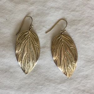 Banana Republic leaf earrings